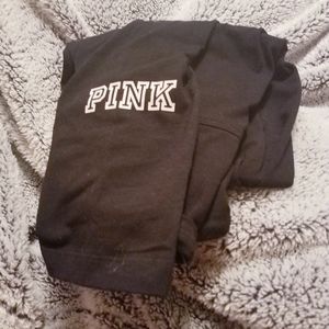 VS Pink Black Yoga Leggings